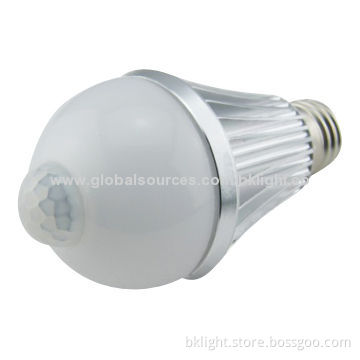 Sound/PIR Human Sensor LED Bulb with 110/220V AC Working Voltage